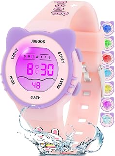 Juboos Kids Digital Watch Waterproof for Girls and Boys Ages 4‑15