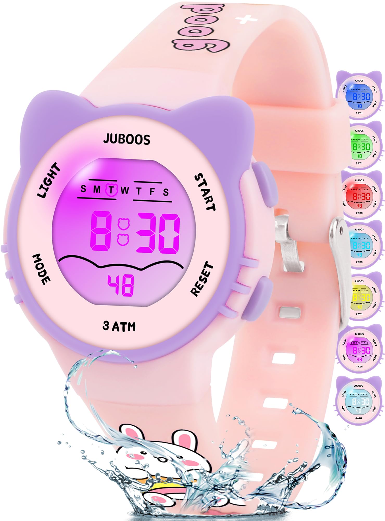 Juboos Kids Digital Watch Waterproof for Girls and Boys Ages 4‑15