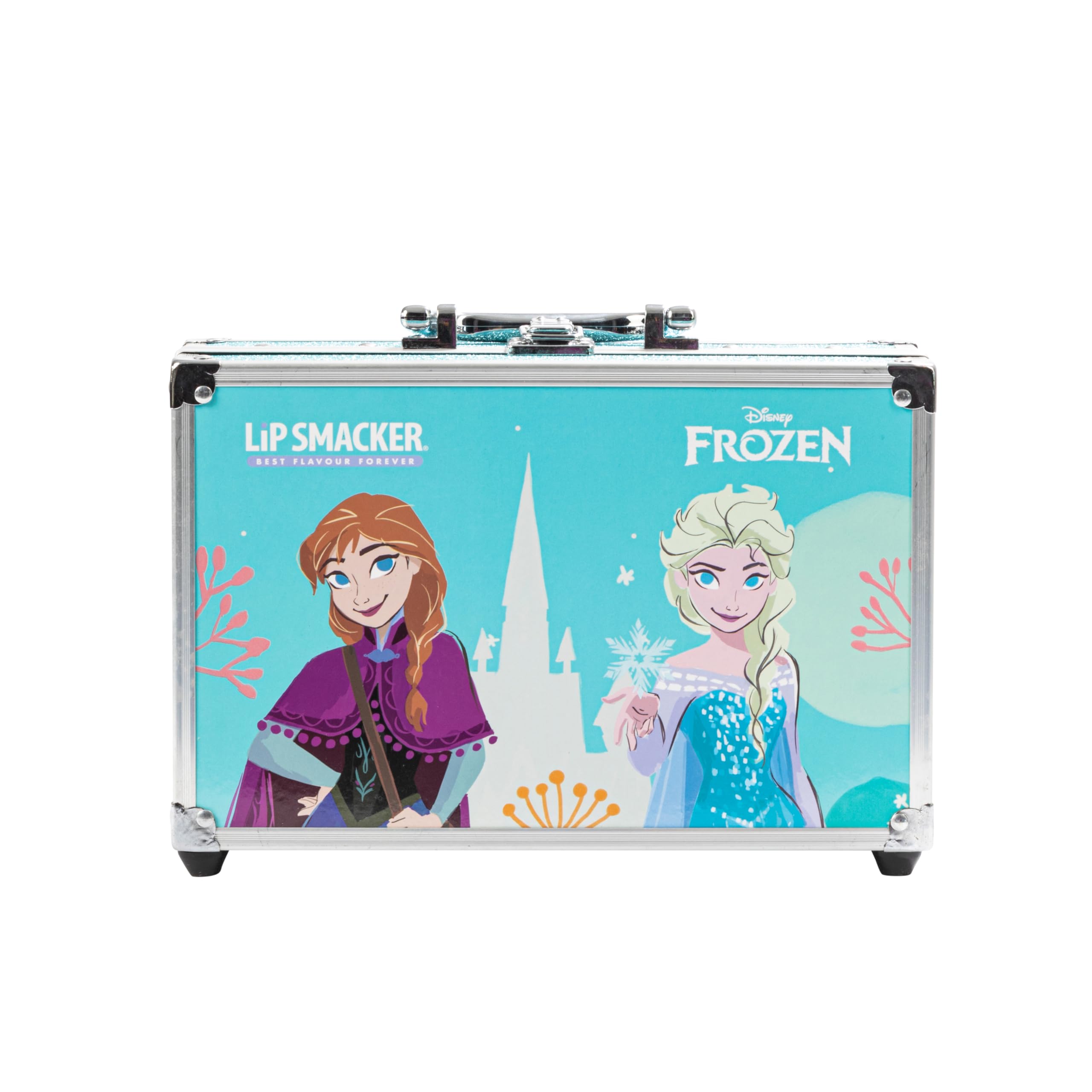 Lip Smacker Frozen Traincase for Kids, 40+ Pieces Makeup Giftset Including Color