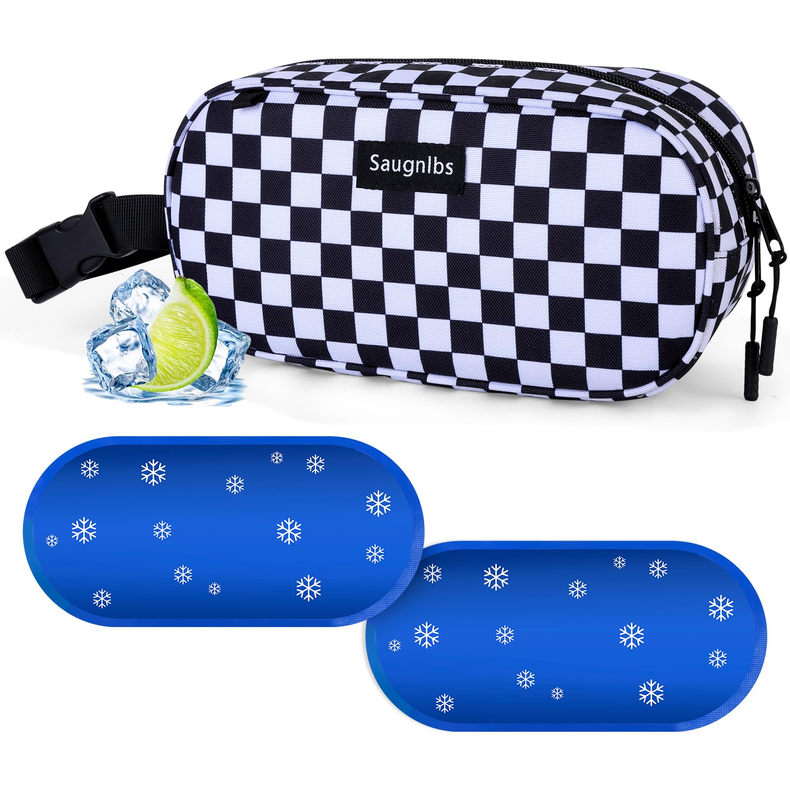 Small Insulated Bag,Cooler Bag Small,Mini Cooler Bag,Freezable Lunch with 2 Ice 