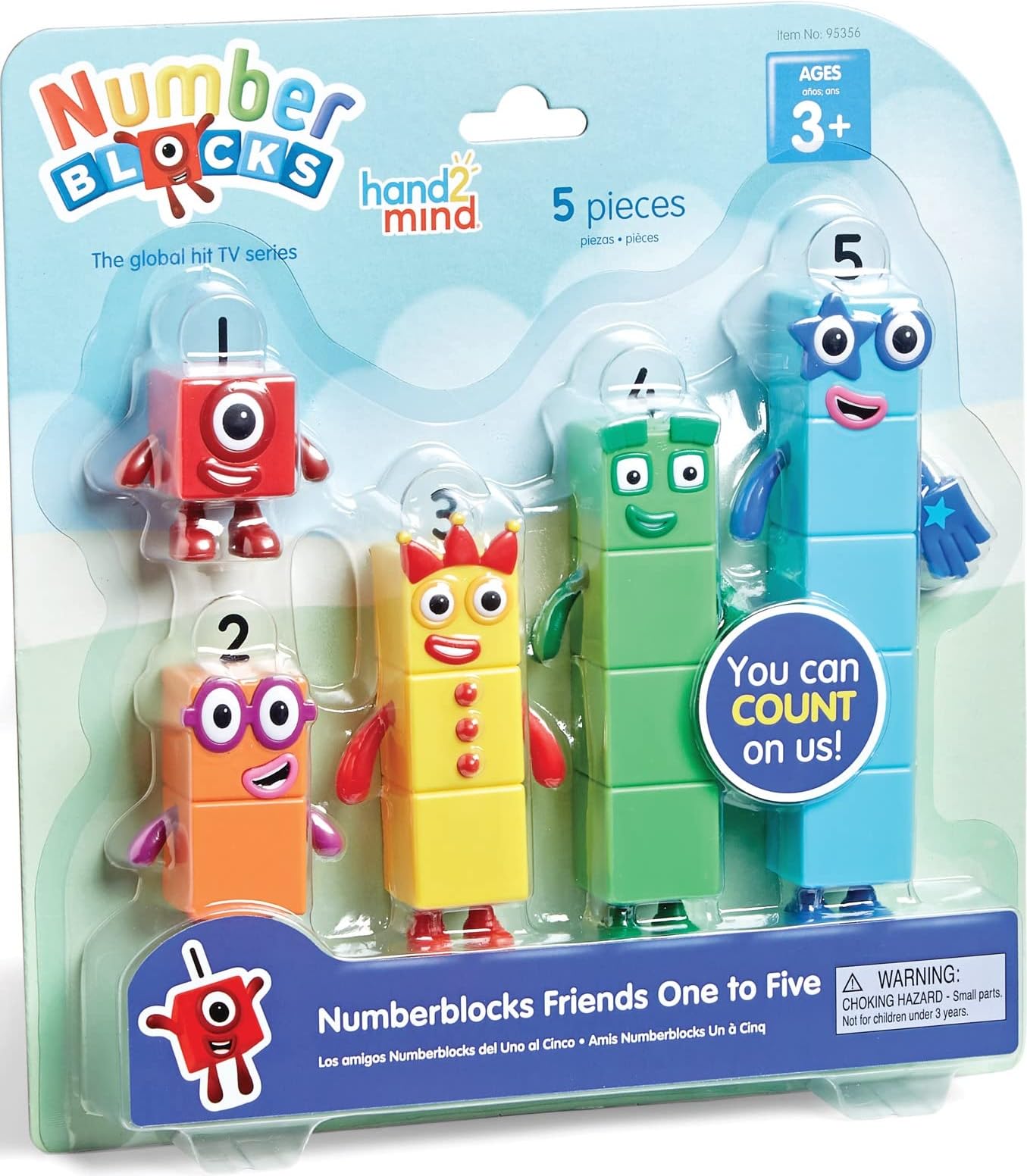 hand2mind Numberblocks Friends One to Five, Math Toys, 5 Pieces, Ages 3+ | Actio
