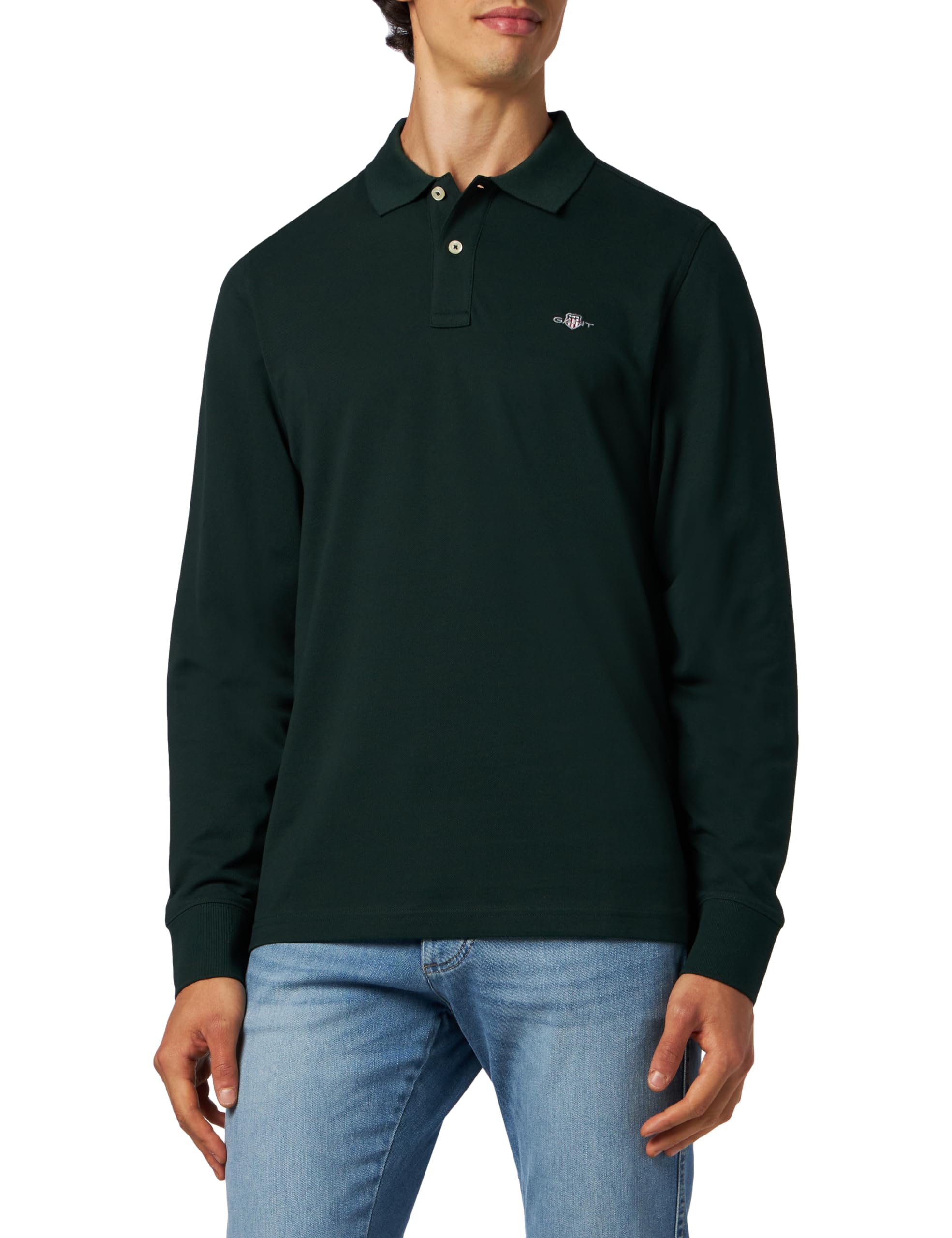 Gant Reg Shield LS Pique Rugger Men's Polo Shirt