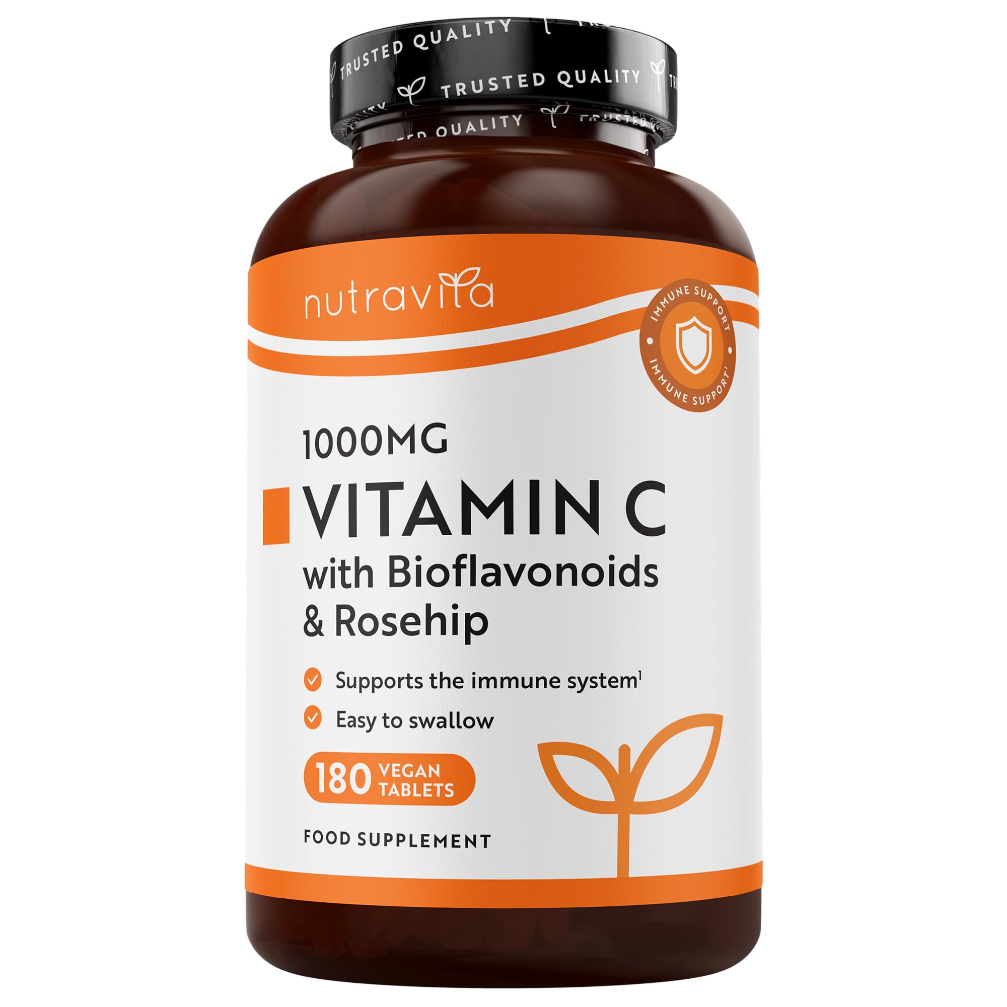 Nutravita Vitamin C 1000mg Tablets - 180 1000mg Vitamin C Tablets, 6 Months | Hi