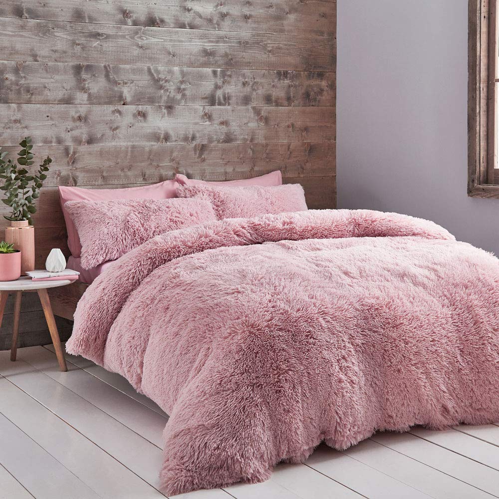 Catherine Lansfield: 3 Piece Pink King Duvet Cover Set