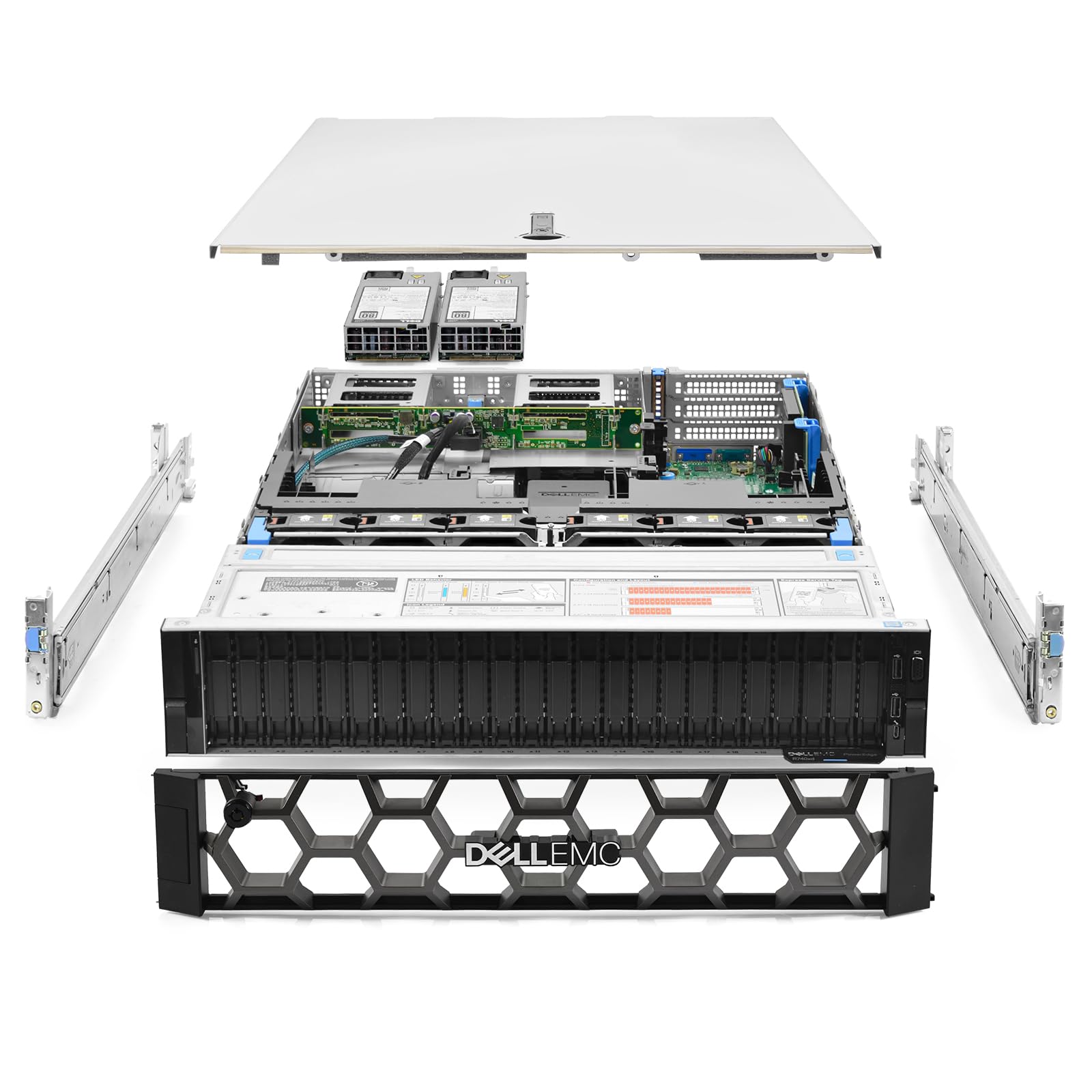 Dell PowerEdge R740xd Server 2X Gold 6148 2.40Ghz 40-Core 256GB RAM 24x Caddies 