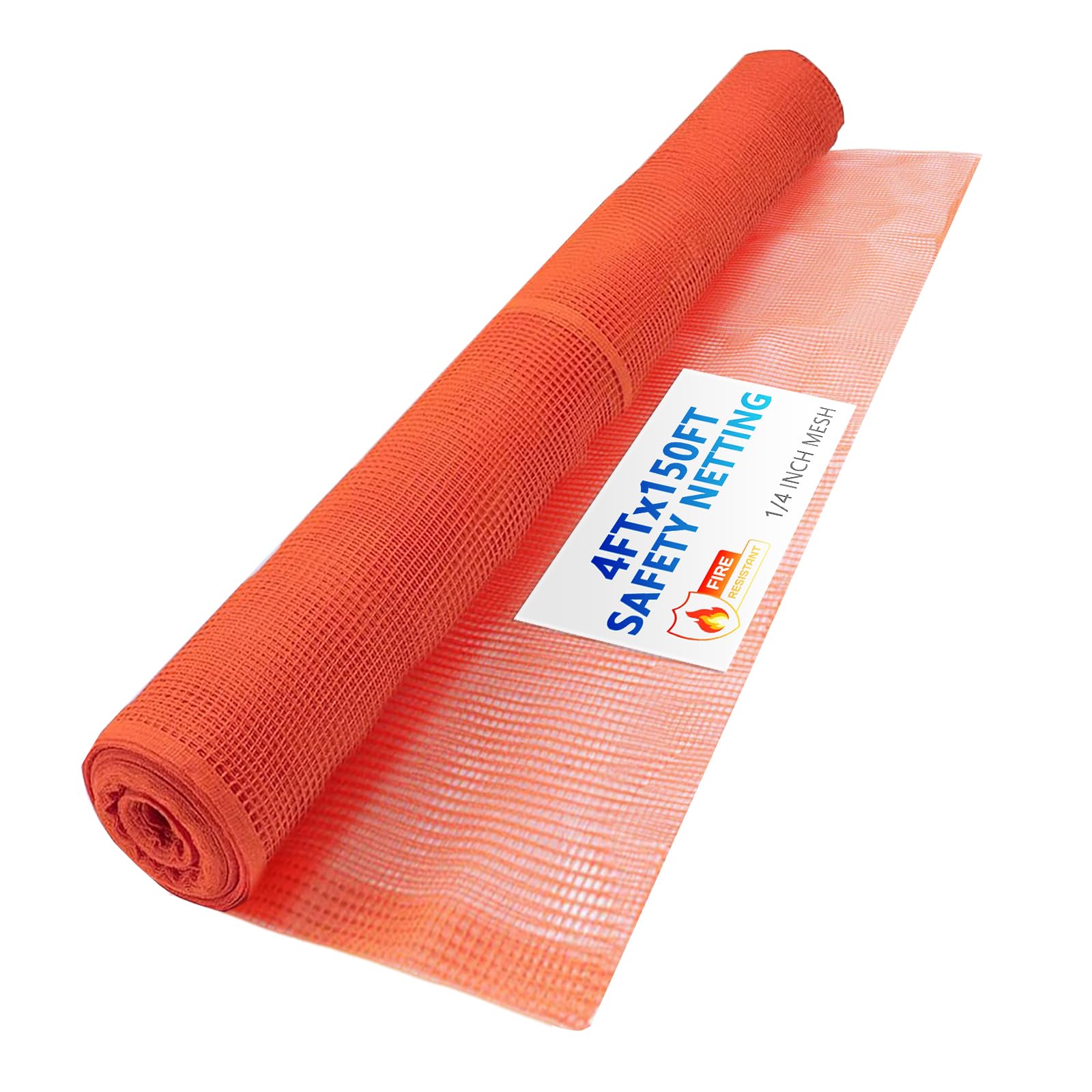 mychoiii 4ft x 150ft Construction Safety Debris Netting，Heavy Duty Fire Retardan