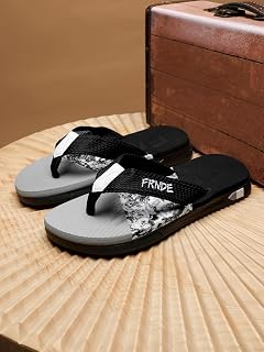 Mens Casual Indoor Outdoor Flip Flop Slippers