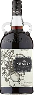 Kraken Black Spiced Rum 40% ABV 1L | Rich Vanilla, Cinnamon, Clove & Caramel Spice Notes | Cocktails, Mixing & Gifts