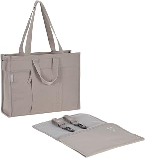 Lässig Changing Bag with Changing Mat, Pram Attachment, Sustainably Made / Tote Up Bag