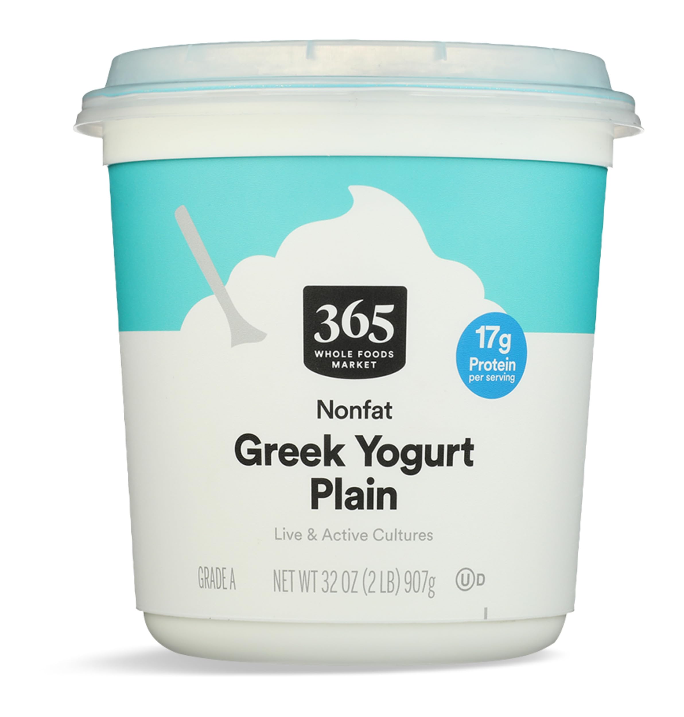 365 By Whole Foods Market, Greek Yogurt, Plain Nonfat, 32 Ounce