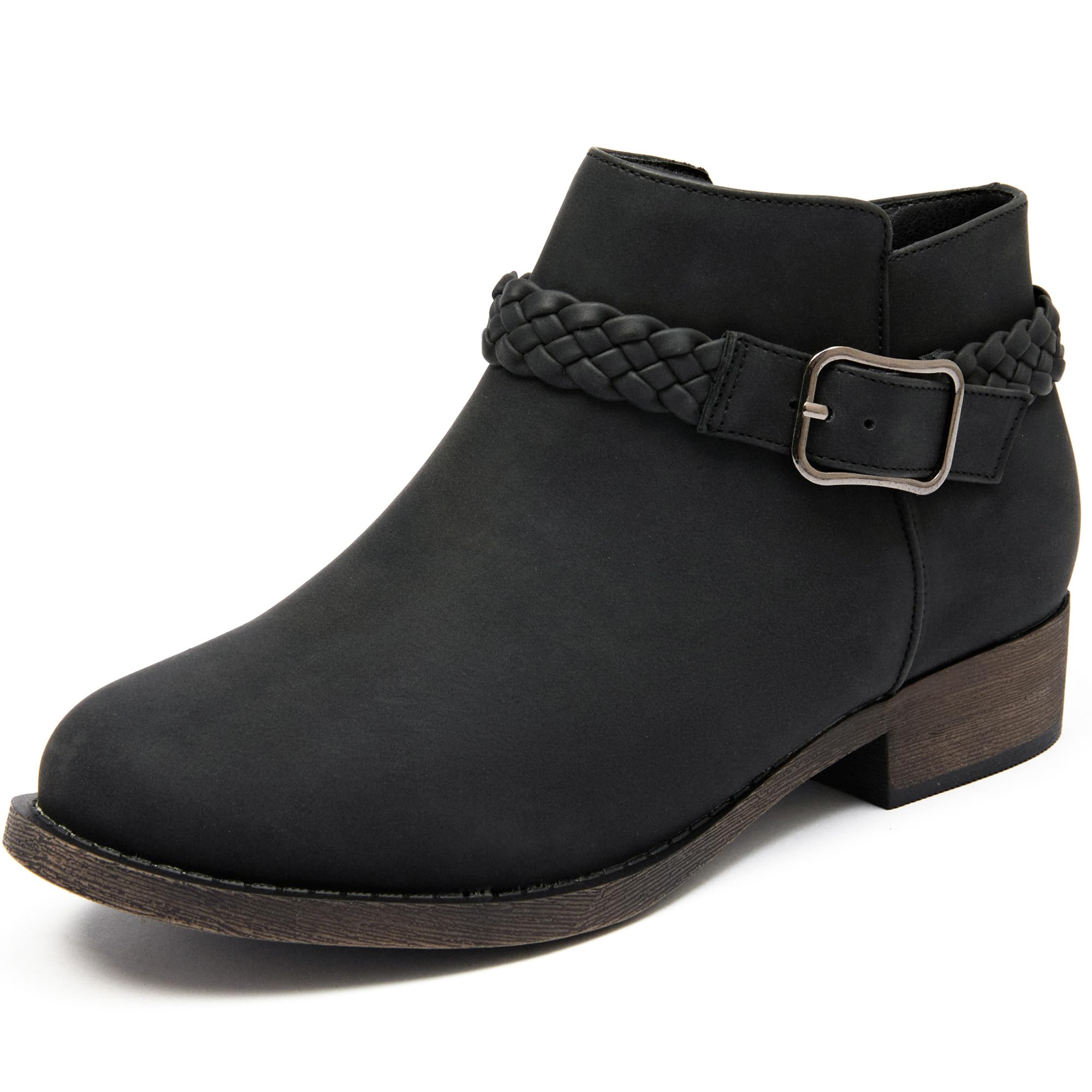 Veittes Women's Ankle Boots Low Heel Dressy Fall Booties