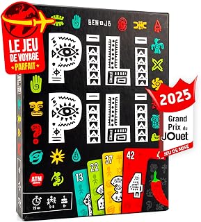 PILI PILI - Tactical and Atmosphere Card Game - 2 to 8 Players - 15 Min | Card game for aperitif and evening - travel size - Grand Prix du Jouet 2025 - gift idea for adults and children - game of