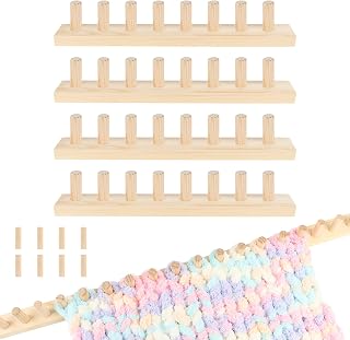 64 Inch Chunky Blanket Loom, Wooden Knitting Loom Adjustable Size DIY Craft | Knitting Loom Adjustable Size, Solid Wood, 4 × 16Inch Modular Design, Reinforced Joints, DIY Hand Weave, Beginner Friendly