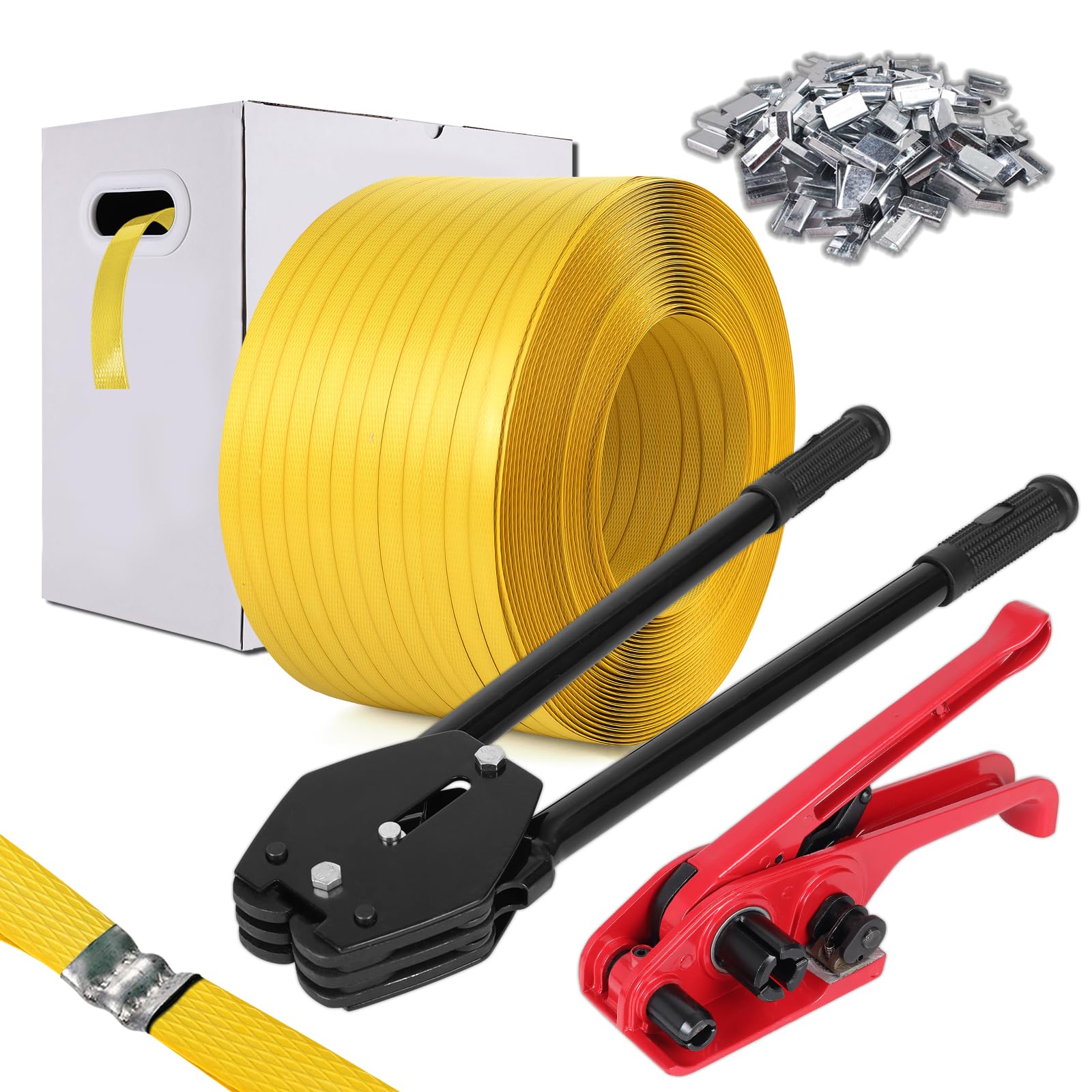 Banding Strapping Kit, Poly Strapping Kit, Packaging Banding Tool with 1/2" Widt