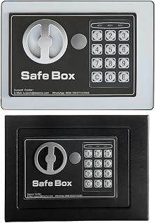Safe Small Household Electronic Keypad Type Mini Safe for Home Use Made in Japan 6L Small Safe Simple Wall-Mount Compatible Safe Box Safe Cabinet Hotel for Children and Students Store Use 2 Emergency