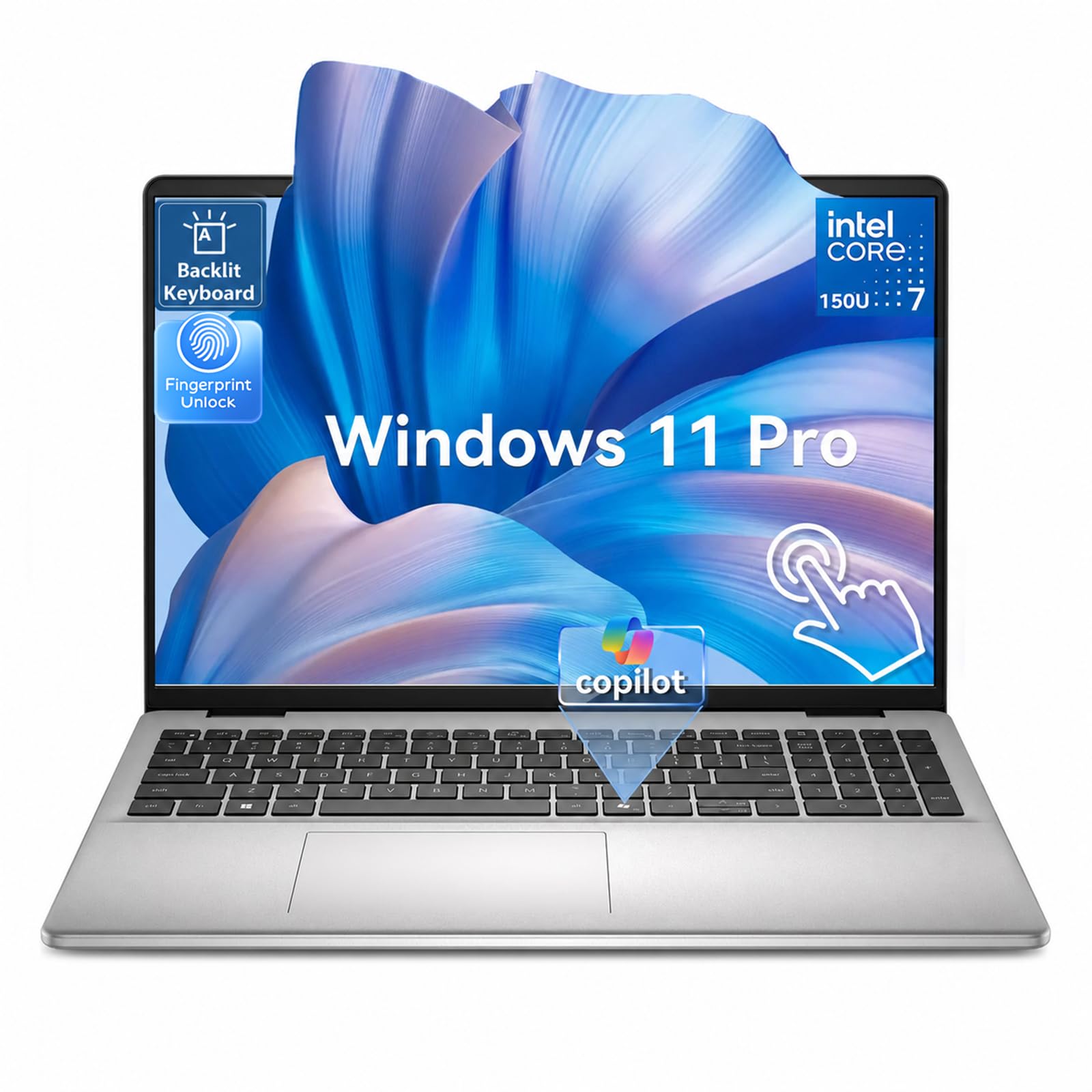 Dell 16 Touchscreen Laptop-32GB DDR5 RAM 5200MT/s 1TB SSD- Core 7 150U | 10-Core