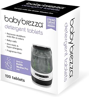 Baby Brezza Detergent Soap Tablets for Bottle Washers, 120 Tablets