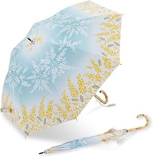 Ogawa 54352 Women's Parasol, Japanese Pattern, Mimosa, Water Repellent, For Both Sunny and Rainy Weather, Kimono, Yukata, Summer Festivals, Present, Gift, Hippo Print Store, Heat Shield, UV Protection, UV Protection