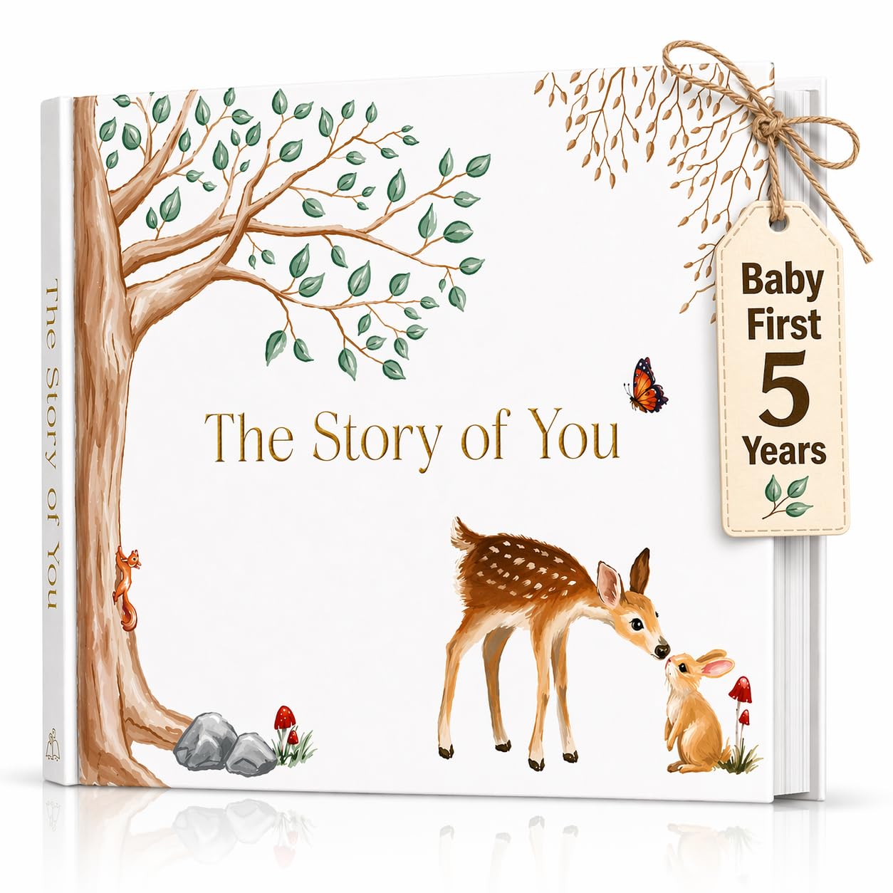 Baby Memory Book for Boy or Girl - First 5 Year Keepsake Album from Pregnancy to