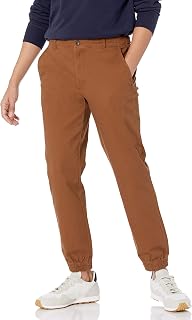 Amazon Essentials Hombre Pantalones Chinos Estilo chándal de Corte Ajustado