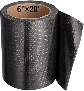PlusRoc RV Underbelly Material Flex Belly Tape Tear Repair Patch(6'' x 20') | Waterproof Permanent Sealing Adhesive for Mobile Home, Camper Travel Trailer