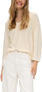 s.Oliver Women's 3/4 Sleeve Linen Blend Pullover