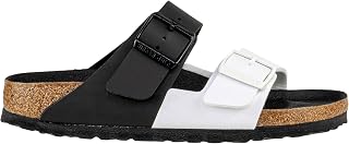 BIRKENSTOCK Arizona Split BF Adult Mules Black/White Black Size 36