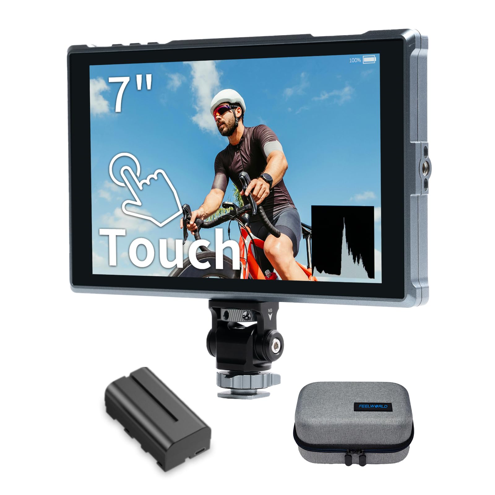 FEELWORLD FW759 PRO 7 Inch 1280x800 Touch 400nit Field DSLR Camera Monitor | wit