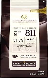 𝟤,𝟧kg. Dark Chocolate Chips. Baking Chocolate. Belgian Callets 𝟧𝟦,𝟧% Cacao