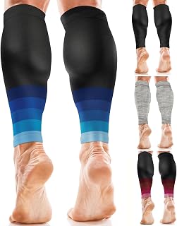 Calf Support Pair with Compression for Women, Men, Running, Sports