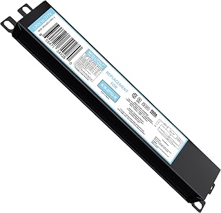 OHLECTRIC 2 Lamp T8 Fluorescent Ballast, Replaces ICN-2P32-SC, 120-277V | Also swaps for ICN-2P32-N, instant start, runs one or two F32T8 tubes, UL listed, 9.5 in long, single unit for quick repairs