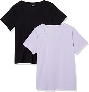 Amazon Essentials Women's Standard Fit Round Neck Short Sleeve T-Shirt (Available in Plus Sizes)
