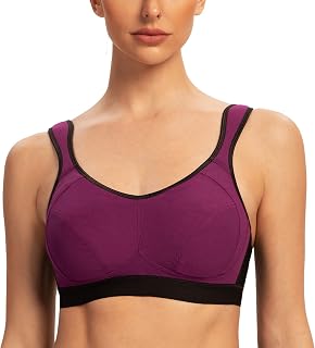 Acvive Women's Sports Bra Strong Hold Large Breasts High Support Running Fitness Yoga Bra