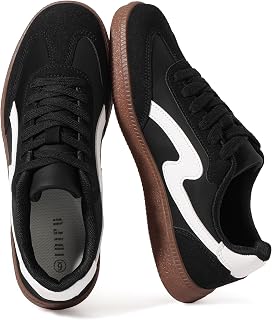 IDIFU Scarpe da ginnastica da donna, comode, carine, casual, da tennis, antiscivolo, in memory foam, leggere, alla moda, stile retrò