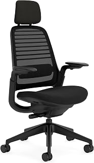 Steelcase Ergonomic Office Chair: Series 1 with Headrest Onyx