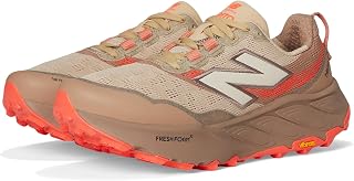 New Balance Men's Hierro V7 Trail Shoe, Urgent Red Flat Taupe Desert Clay, 36 EU Large