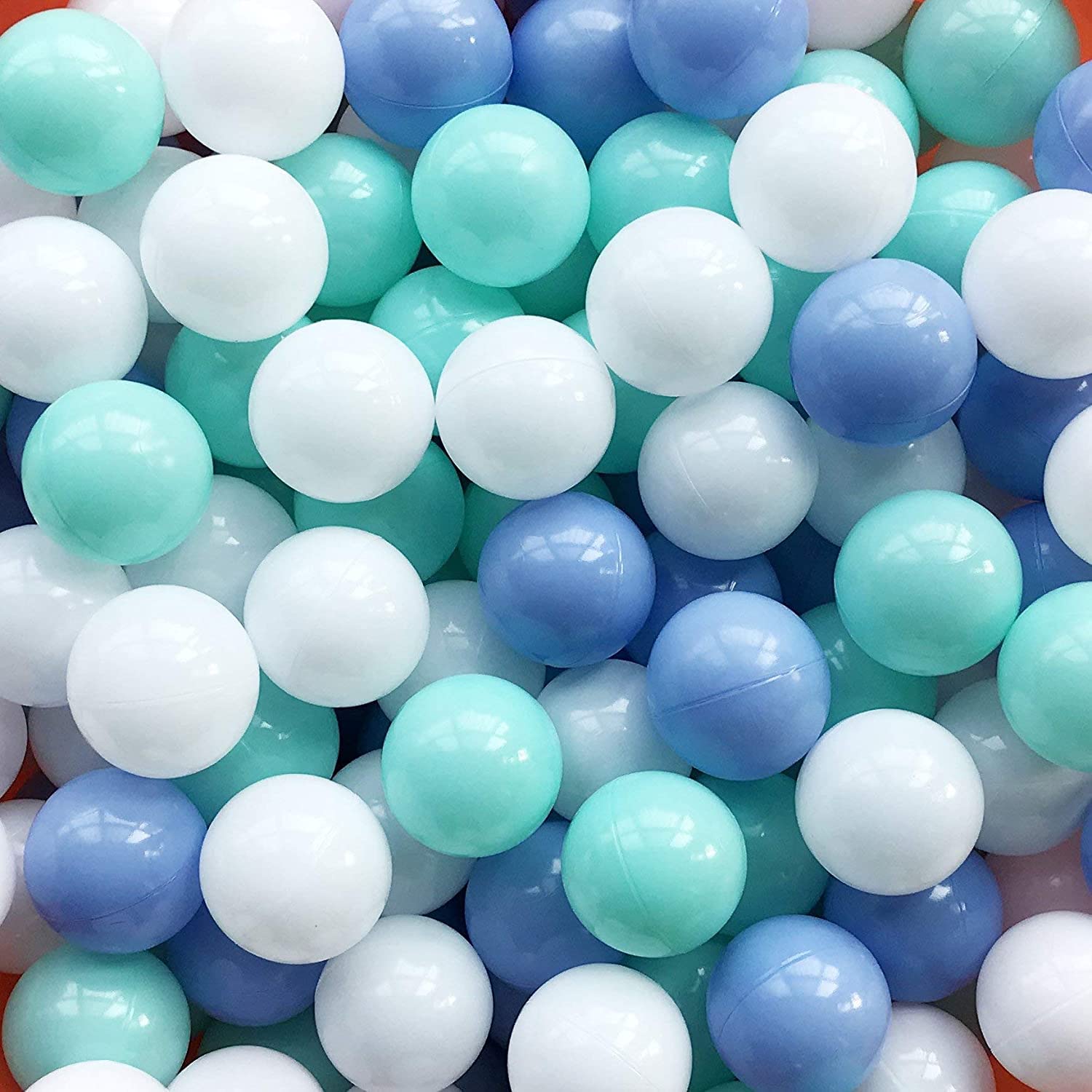 MoonxHome Ball Pit Balls for Toddlers, BPA Free Crush Proof Plastic Toy Balls fo