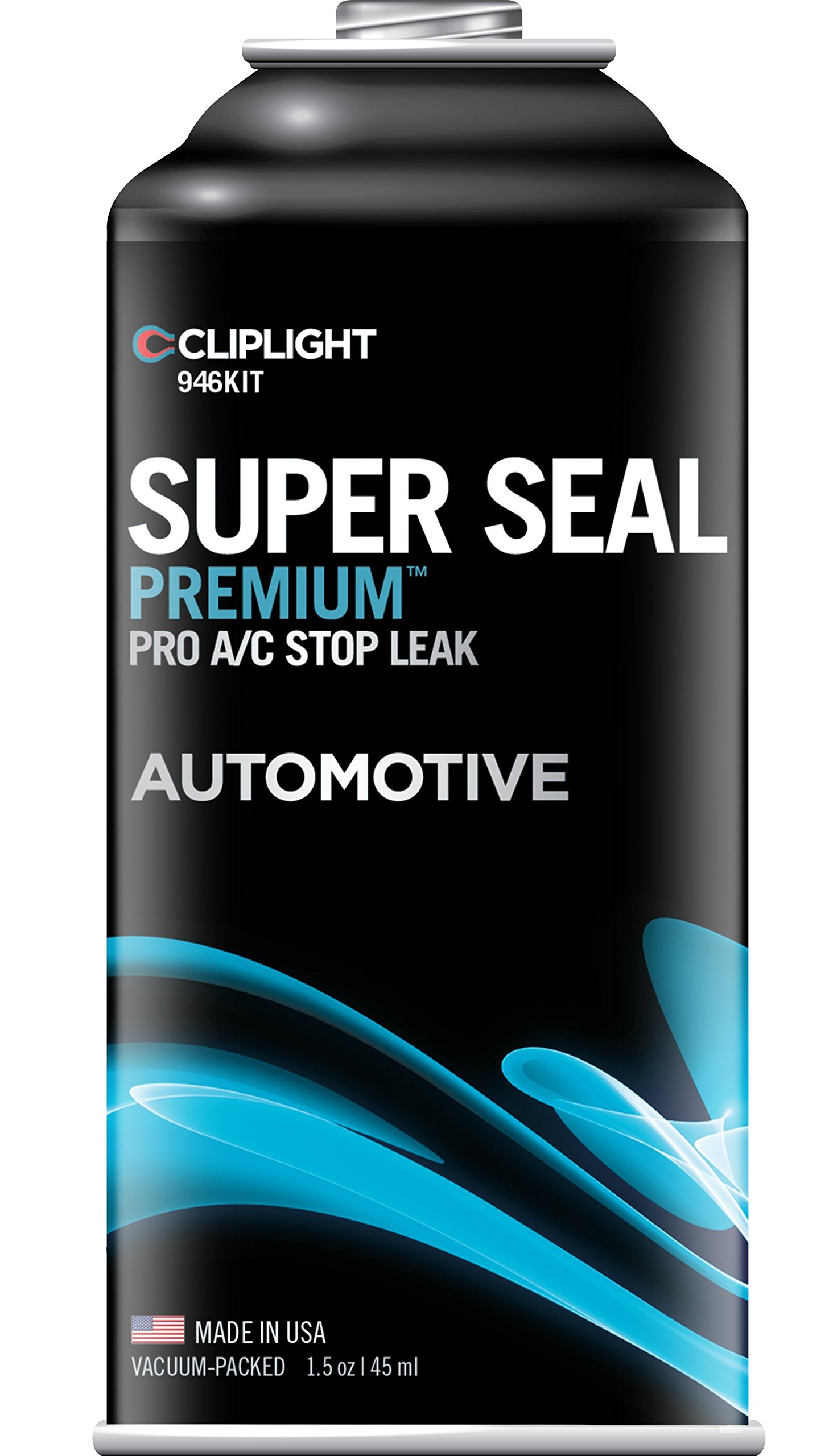 Cliplight 946KIT Super Seal Premium A/C Stop Leak (Permanently Seals & Prevents 