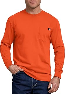 Dickies Long Sleeve Heavyweight Neon Crew Neck Tee Men's T-Shirt