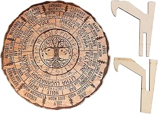Wheel Of The Year Wood Sign- Sabbats Pagan Witch Sign Tree of Life Calendar Vintage Handmade Sign Pagan Witch Sign Gifts