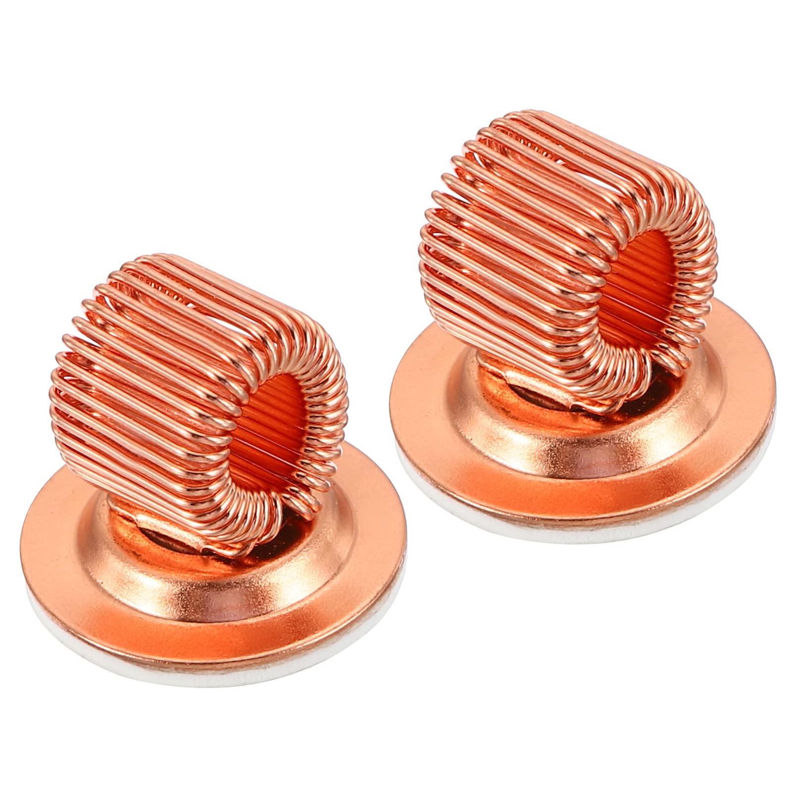 2 Pack Rotating Pen Holder Metal Pen Holder Self Adhesive Pen Holder with Spring