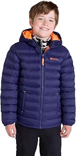 Mountain Warehouse Seasons Kids Padded Puffer Jacket | Water Resistant, Lightweight Coat with Hood for Boys & Girls, Insulated for Warmth, Suitable for School, Light Rain, Winter