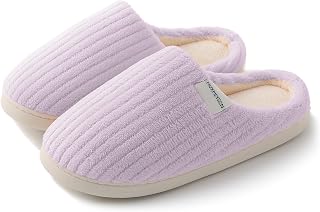 HUXMEYSON Womens Slippers Fuzzy House Slippers, Cozy Slippers for Women Indoor Fluffy Outdoor Slippers with Anti-Skid Sole