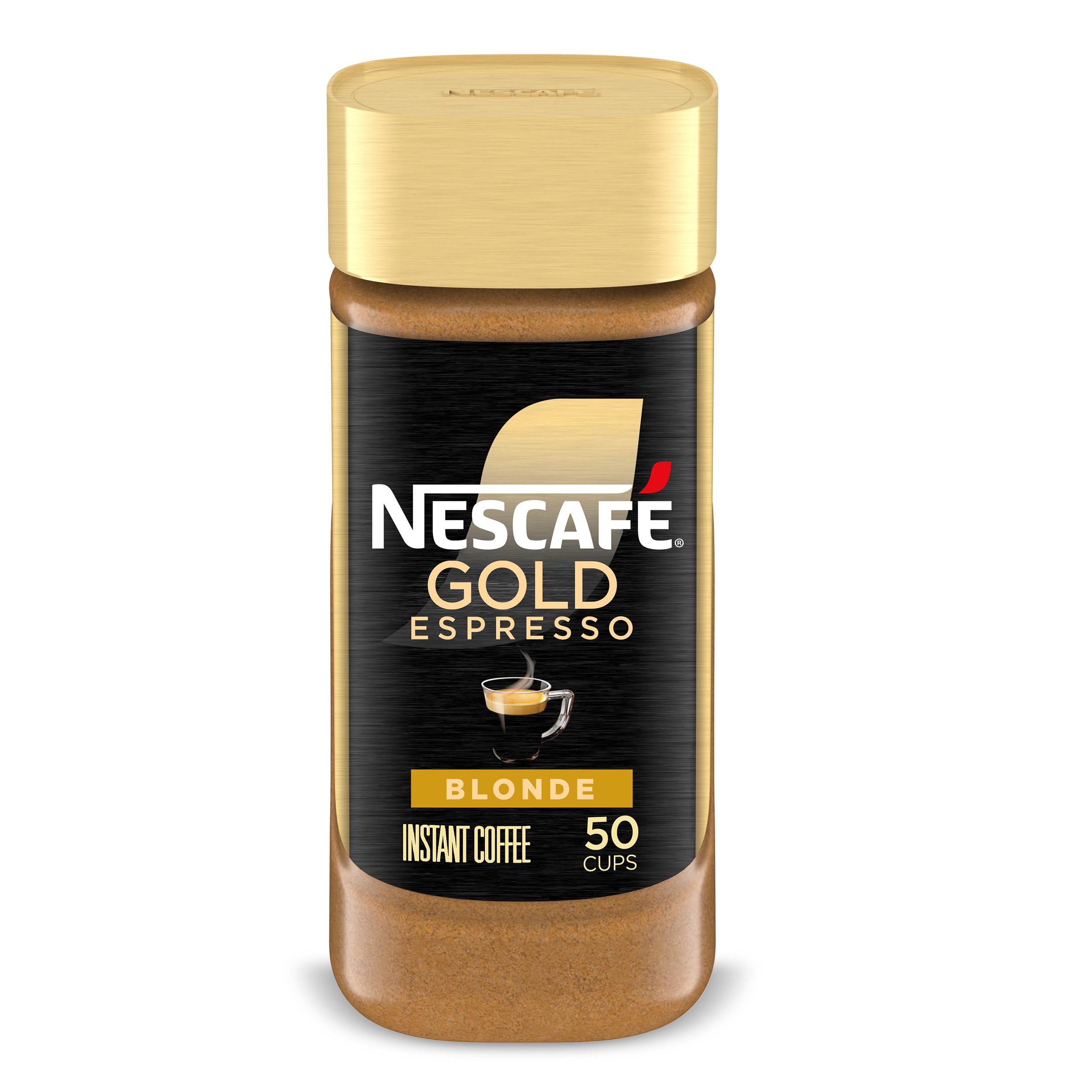 NESCAFÉ Gold Espresso Blonde Instant Coffee, 3.5 oz Jar | Blonde roast instant e
