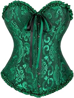 Women's Bustier Corset Top for Women Full Breast Corset Lace-Up Corset Waist Shaper Lingerie