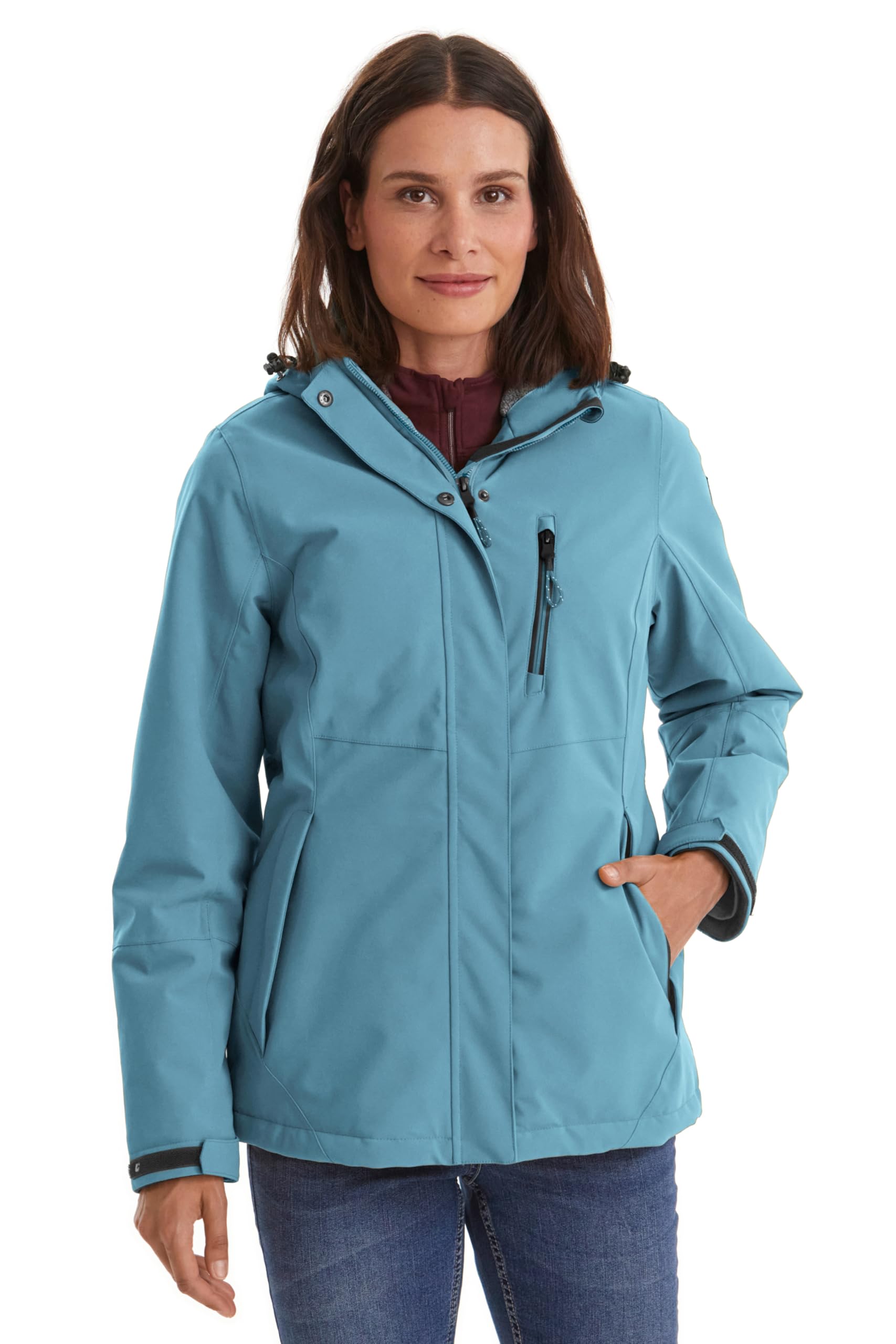 Killtec Damen Jacke Women's Functional Outdoor Waterproof Jacket with Zip Hood (