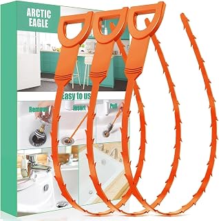 ARCTIC EAGLE Drain Snake Hair Clog Remover - Shower Sink Unclogger Tool | Flexible Drain Snake Removes Hair Clogs from Sink, Shower, and Bathtub Drains to Restore Water Flow