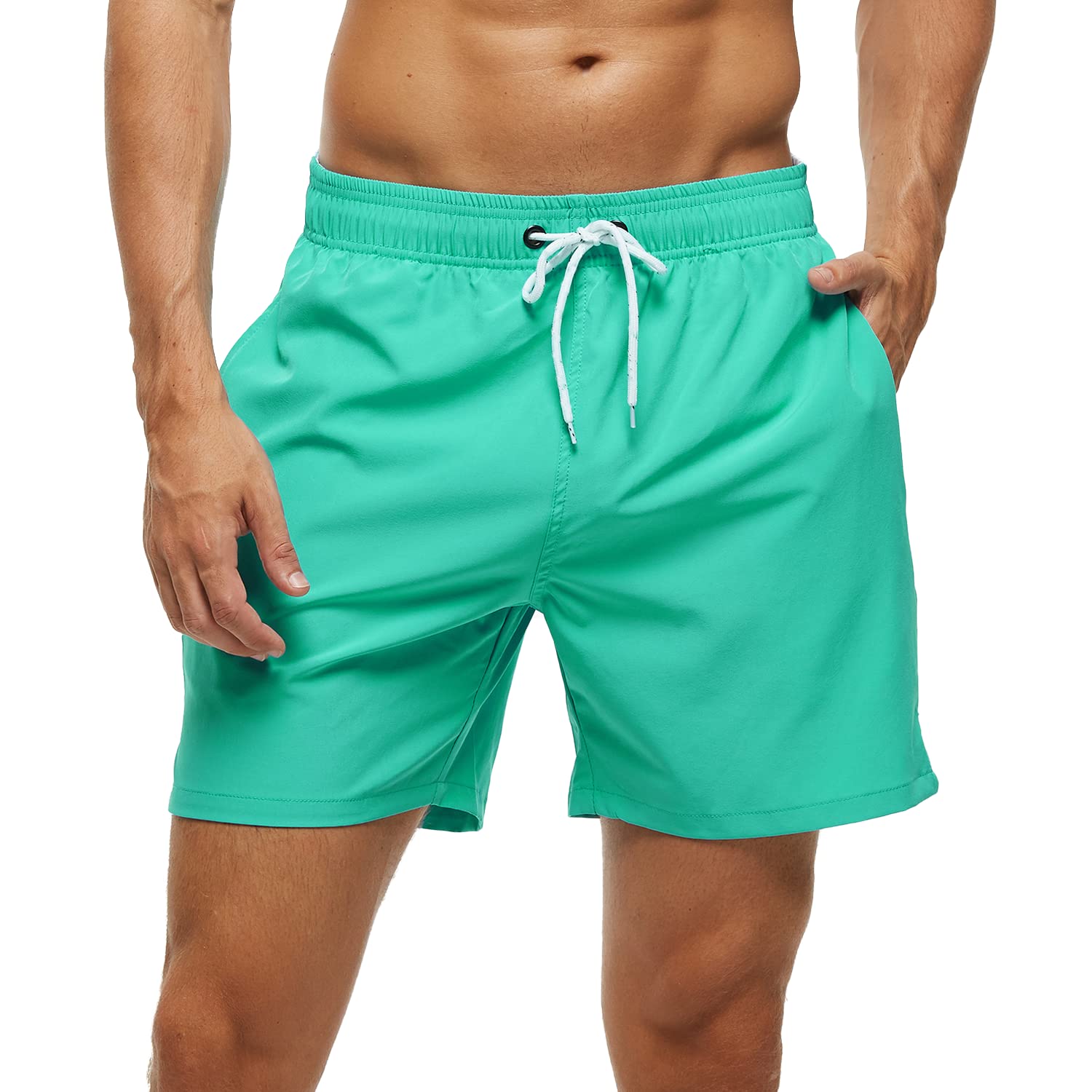 Arcweg Men's Swim Shorts Fast Drying Bango Shorts Sea Beach Bathing Suit Mesh Li