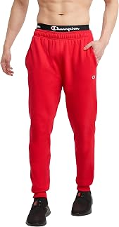 Champion - Fleece Sports Trousers, Cotton Sports Trousers for Men, Patch C, 31-36 Inches (Large and High), Men's Tracksuit Bottoms