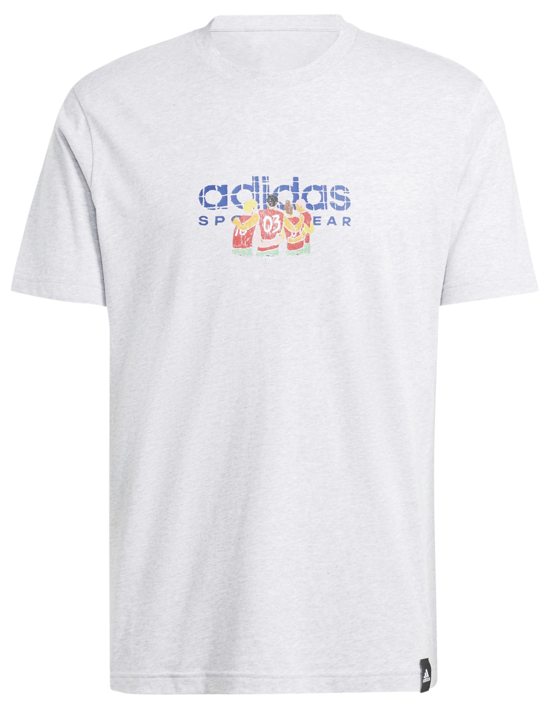 adidas Men's Codes Linear Graphic Tee Short Sleeve Graphic Tee (Pack of 1)